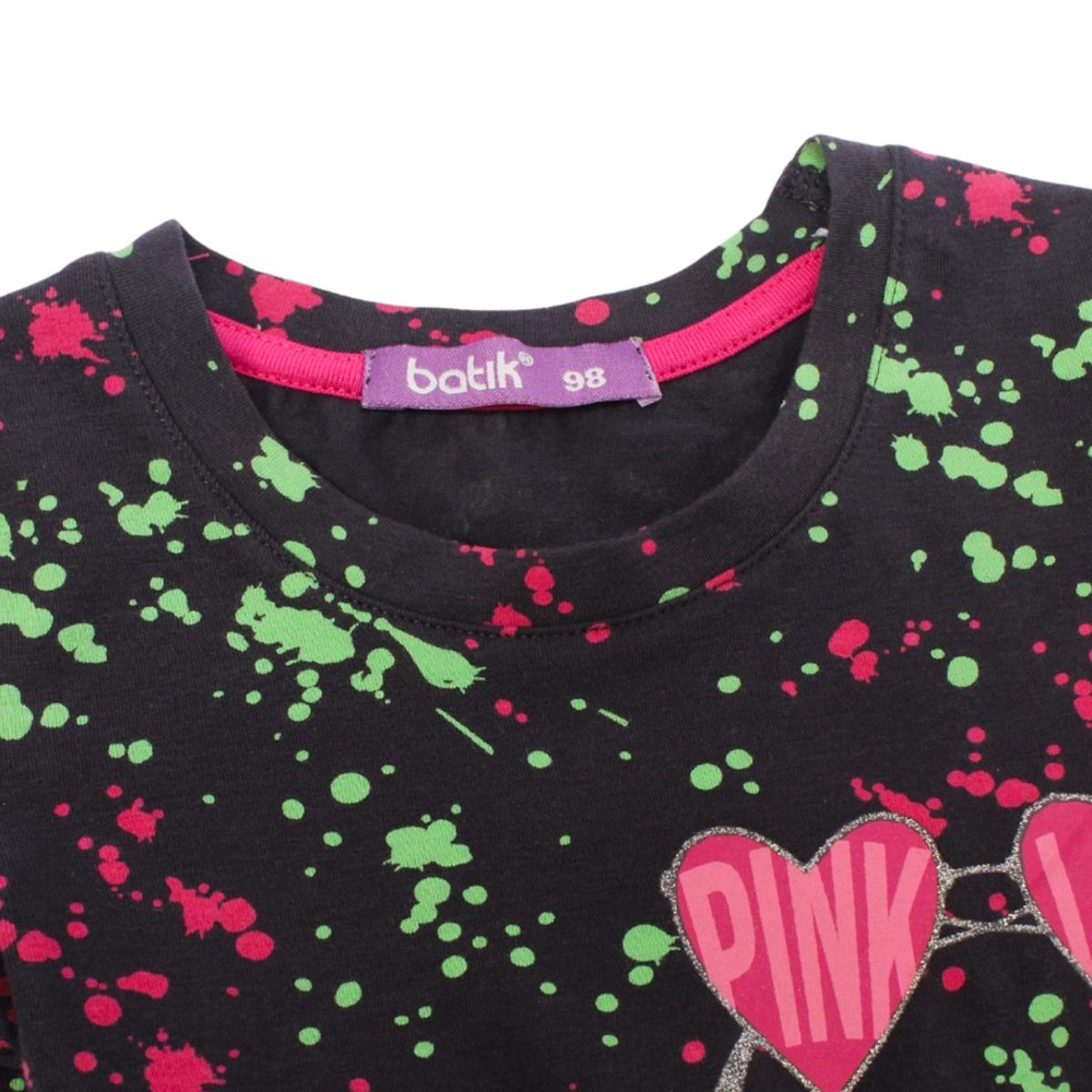 Платье, коробкарукав, мультиколор, р.98, (Батик) 02560_BAT