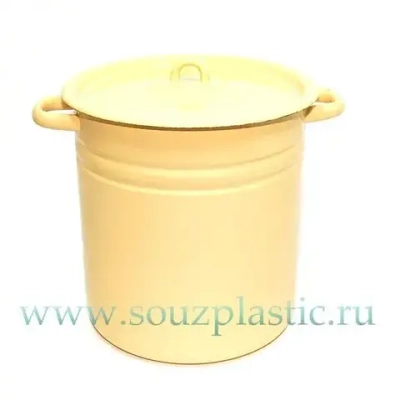 Кастрюля эмал12,0л цил б/рис С41624 С41624.П С41624.3,СГ (Новокузнецкая эмаль)