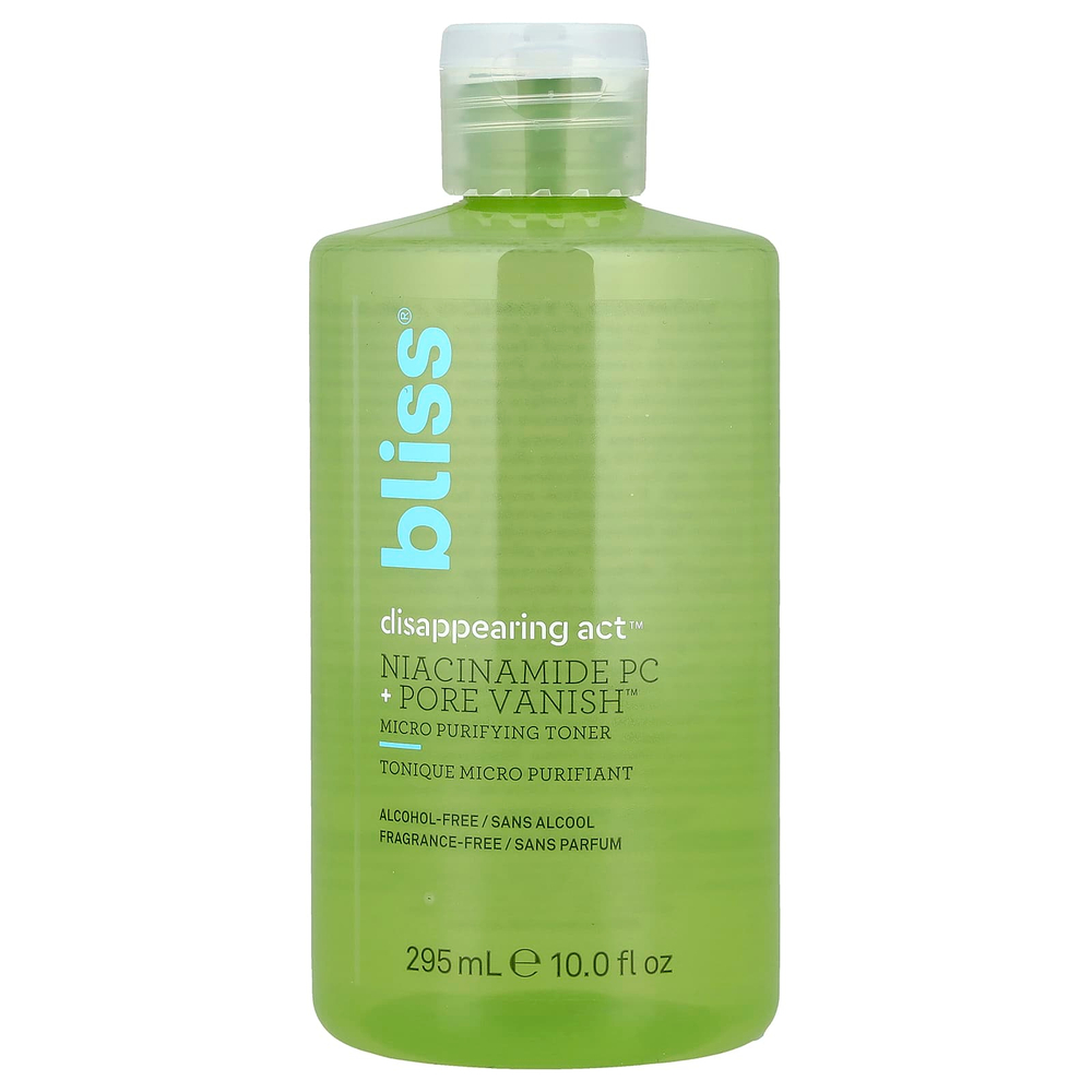 Bliss, Очищающий тоник Disappearing Act с ниацинамидом, 295 мл (10 жидк. Унций)