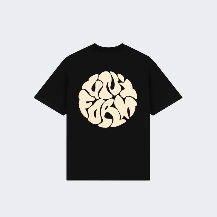 Футболка UNIFORM Heavy Bubble, черный/бежевый