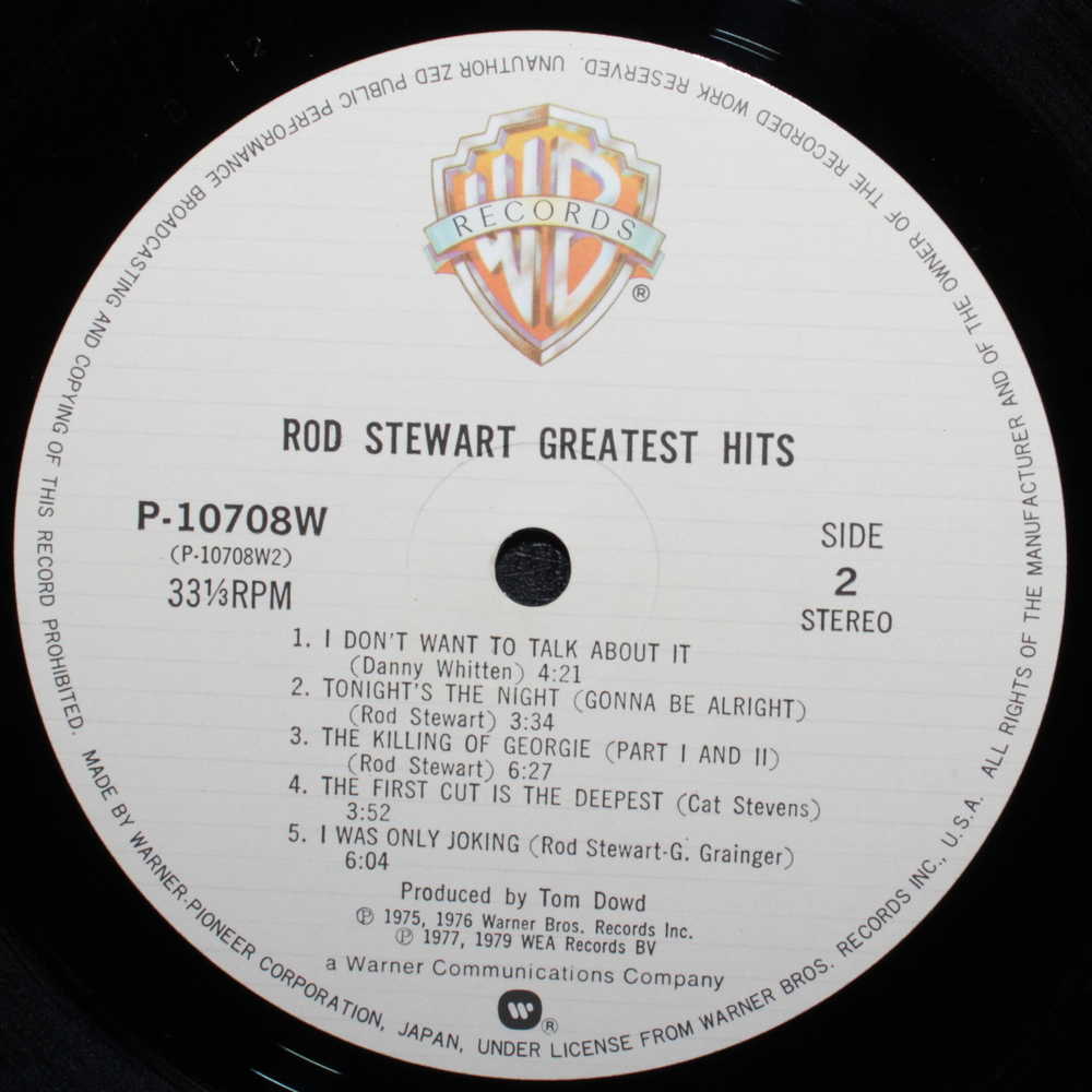 Rod Stewart / Greatest Hits, Vol. 1 (LP)