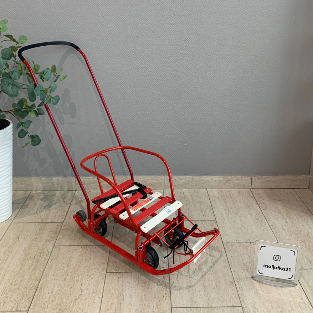 Санки детские «Тимка 3К универсал» алый (арт. Т3КУ/АЛ2)