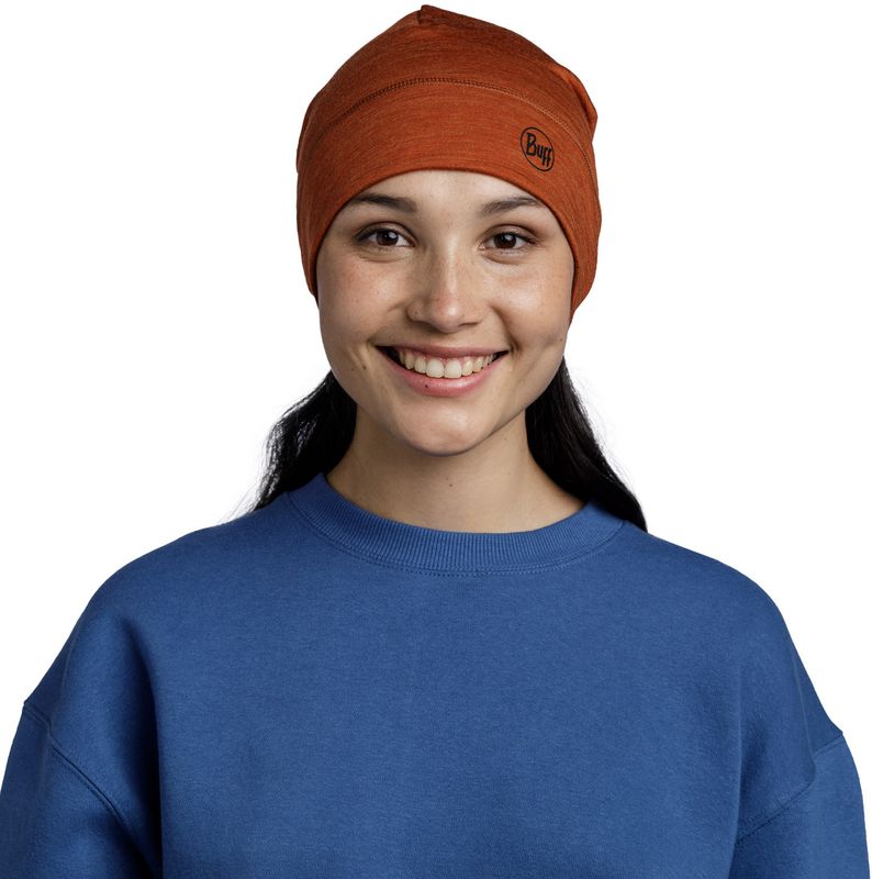 Шерстяная шапка Buff Merino Migweight Hat Melange Cinnamon Фото 4