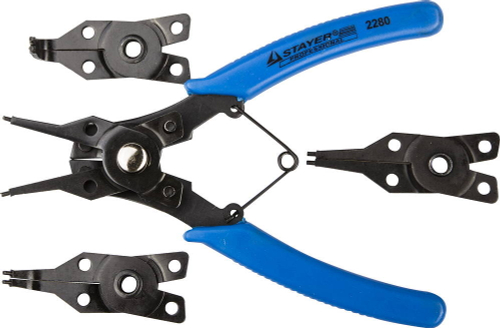 STAYER 4-in-1 съемник стопорных колец, 4 насадки