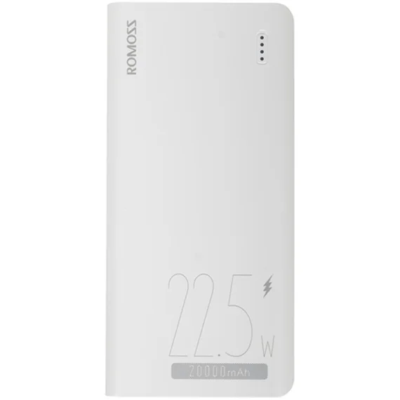 Внешний аккумулятор Romoss Sense 6F 20000mAh 3A PD 4xUSB белый