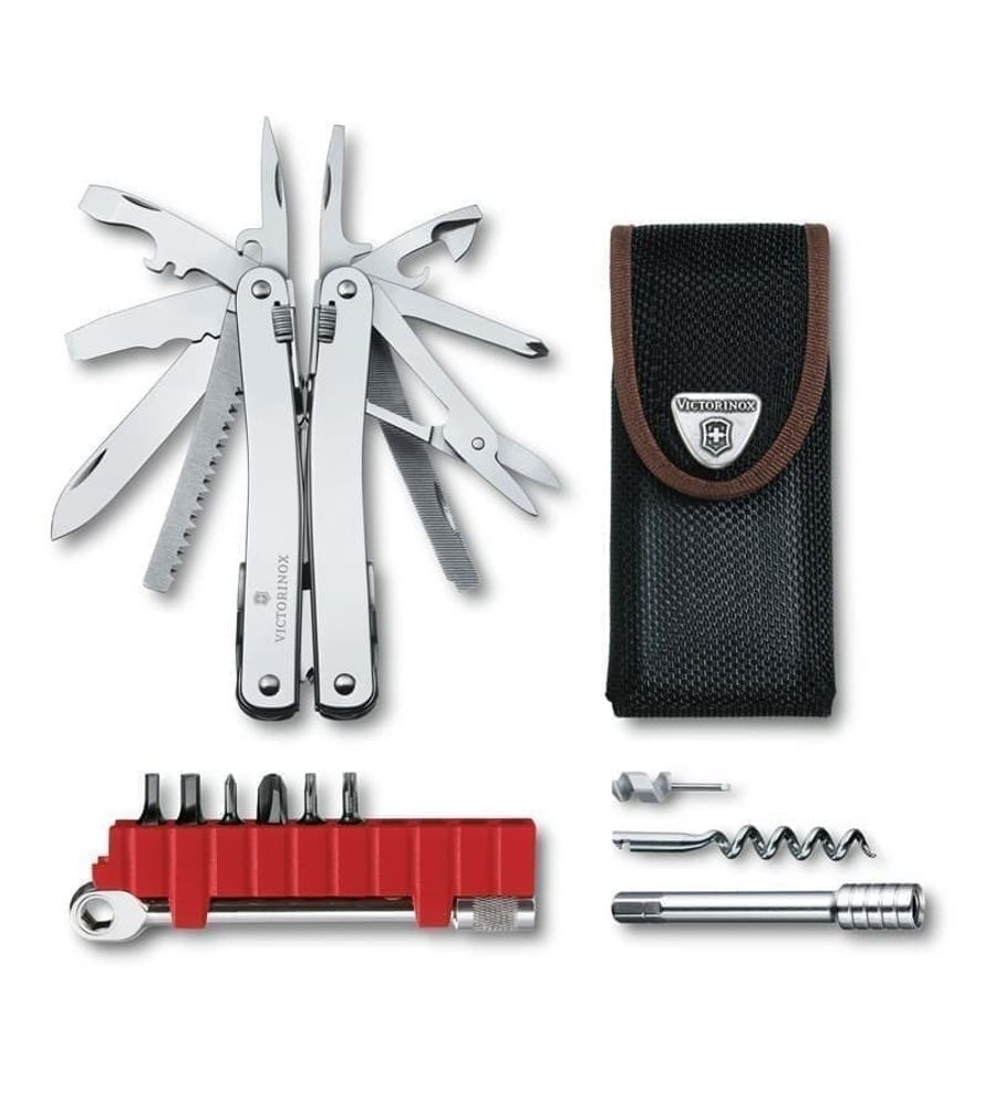 Мультитул VICTORINOX SwissTool Spirit X Plus Ratchet, 105 мм, 36 функций, в нейлоновом чехле