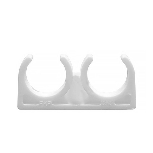 Опора двойная ПП 32, белая, Valfex