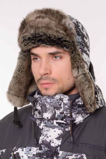 Шапка-ушанка "Winter storm" (белый)