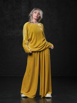 Лонг двусторонний /бархат + шелк