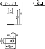 Раковина 37х21 см Ideal Standard TEMPO E210901