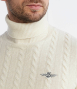 Хлопковый гольф Aeronautica Militare - экрю(MA1485L417)