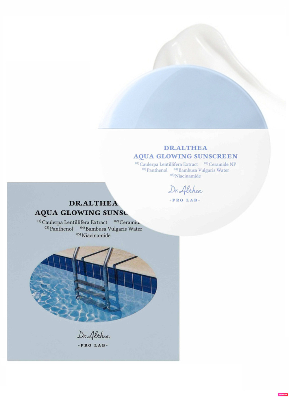 Dr.Althea Увлажняющий солнцезащитный крем Aqua Glowing Sunscreen SPF50+ PA++++, 45мл