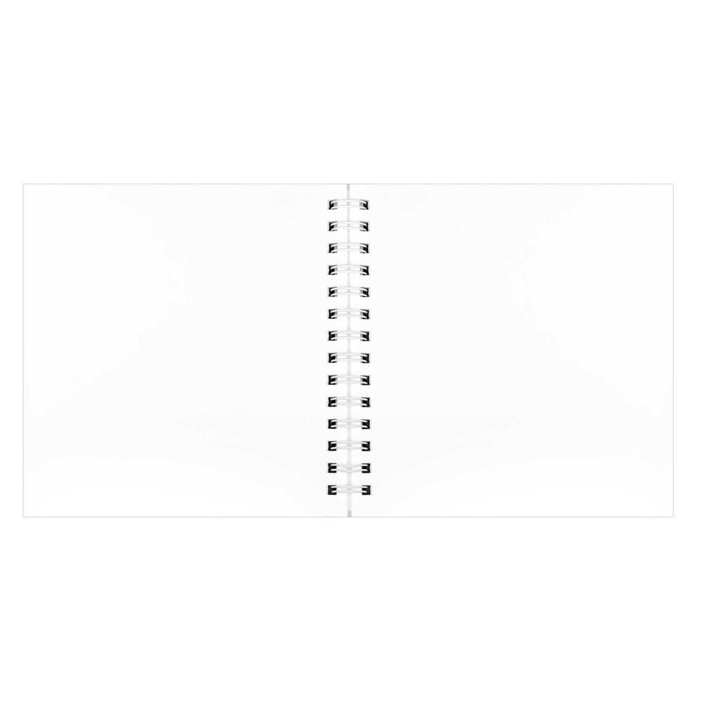 Альбом для рисования (Скетчпад) 195x195 мм, 80 л, блок - белый офсет 100 г/м², арт. 71630 АКВАРЕЛЬ /обложка полноцветная печать, твёрдый переплёт на гребне, матовая ламинация,