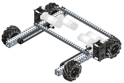 Robits Mecanum Chassis
4 in. BB Mecanum
No Motors
