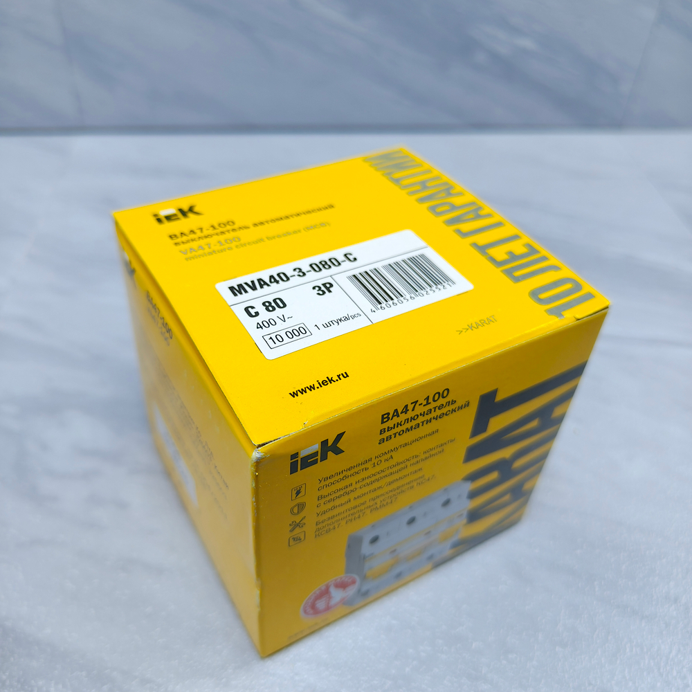 Автомат iEK KARAT ВА47-100 3P (380B)