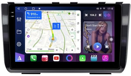 Магнитола для Hyundai Creta 2 2021-2022, Solaris HC 2024+ (рамка черная глянцевая) - FarCar BM10-3114F2 монитор 10.36" QLED на Android 14, TS10, 4+32Гб, CarPlay, 4G SIM-слот