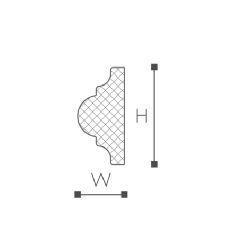 Молдинг WO2 (40х20х2000мм) NMC