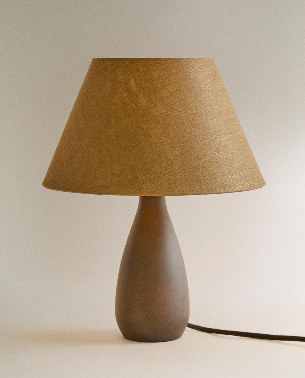 Zara Home Настольная лампа, цвет коричневый, 35.5 см