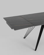 Стол обеденный Пандора раскладной 180-280*90 керамика темная