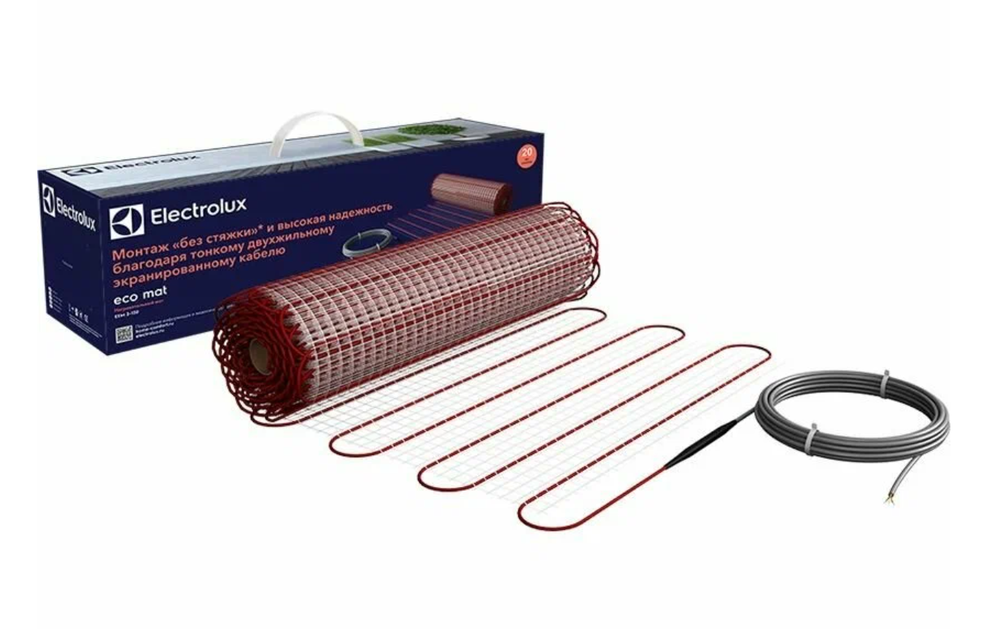 Теплый пол электрический Electrolux, 400 x 50 см, 150 Вт/м2