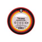 Изолента ПВХ 0,13х19мм, 25м, красная KRANZ