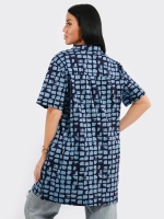 Туника-рубашка хлопок большие размеры