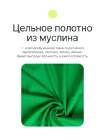 Фон муслиновый Raylab BC01 3*6м зеленый хромакей