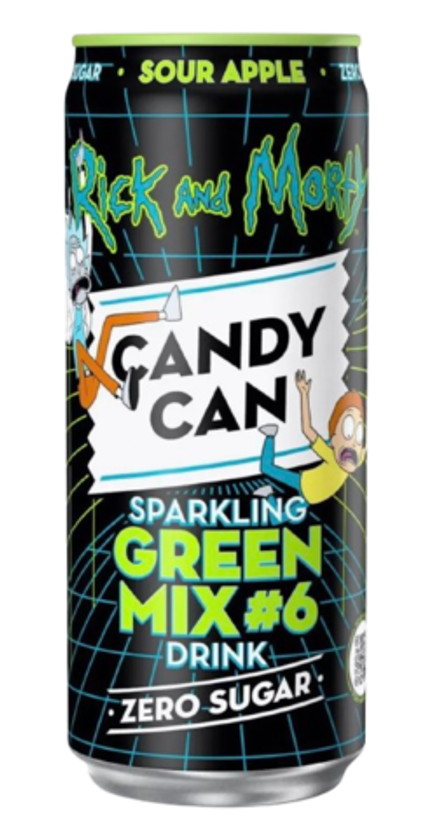 Газированный напиток Candy Can Rick & Morty со вкусом яблока