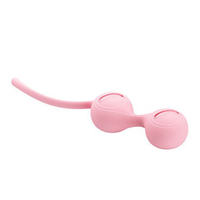 Розовые вагинальные шарики 3,3см на сцепке Baile Kegel Tighten UP I BI-014490