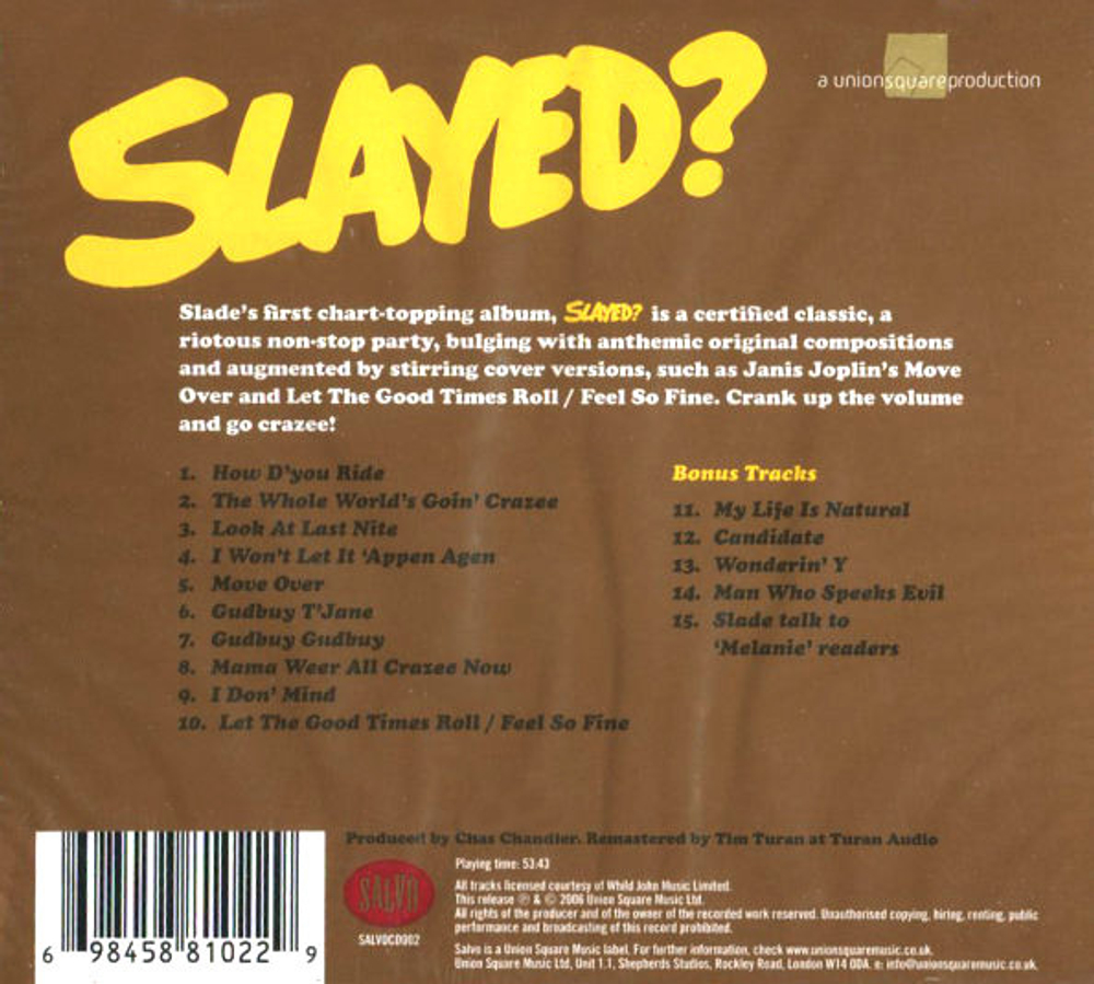 Slade / Slayed? (CD)