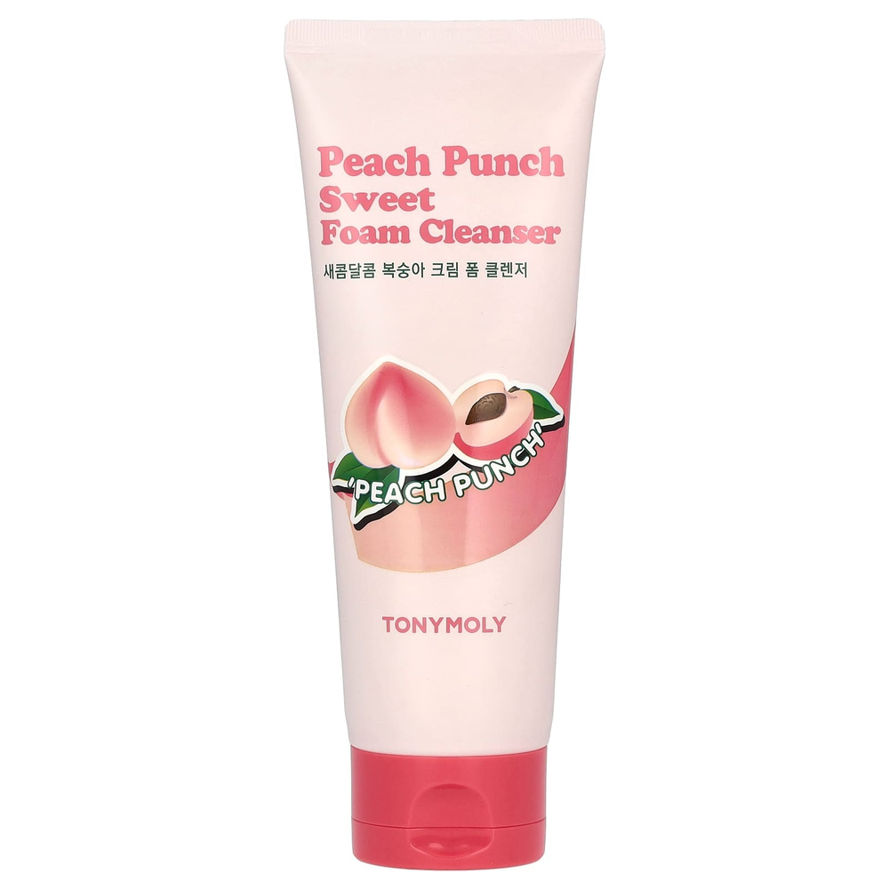 TonyMoly, Sweet Foam, очищающая пенка, персиковый пунш, 150 мл (5,07 жидк. унц.)