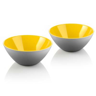 Набор мисок my fusion, ?12 см, серо-желтый, 2 шт.