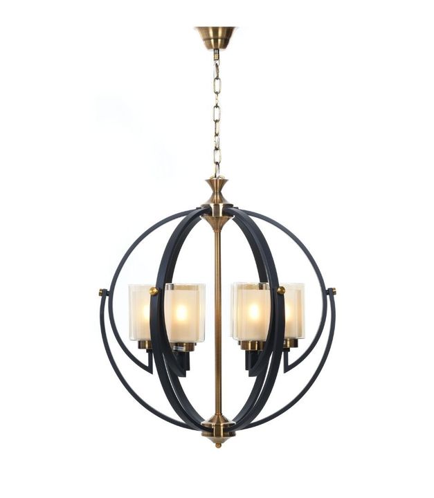 Подвесная люстра Lumina Deco Bergen LDP 1232-6 BK+MD