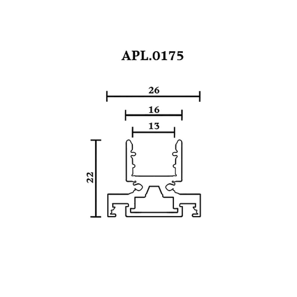 Шинопровод магнитный Aployt Magnetic track 48 APL.0175.10.200