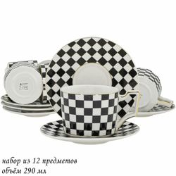 Lenardi 244-048 Чайный набор 12пр. 290 мл в под.уп.(х8)Фарфор