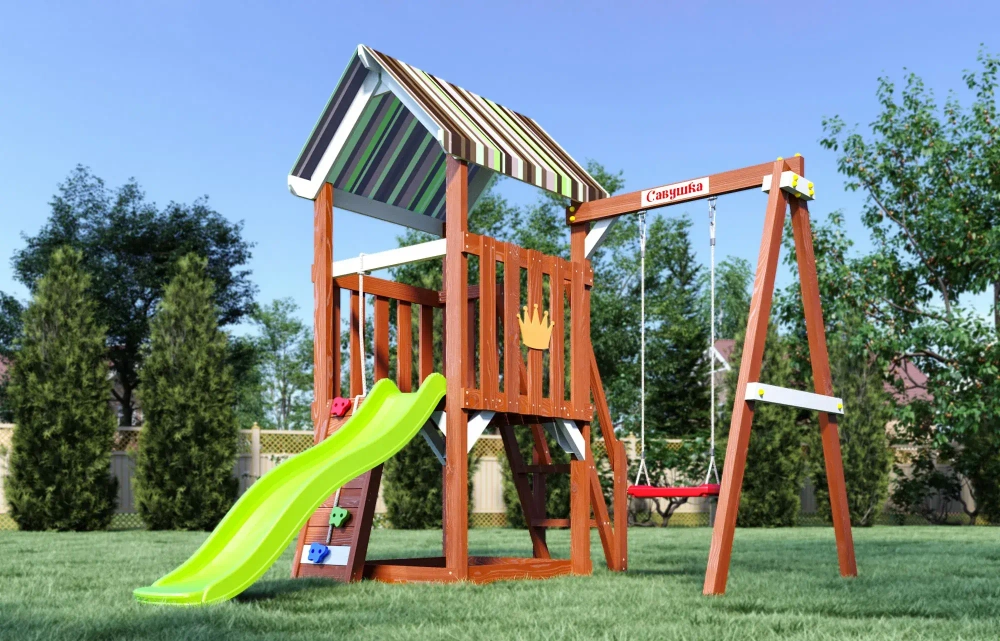 Детская площадка Савушка Тусун - 15 (салатовый)