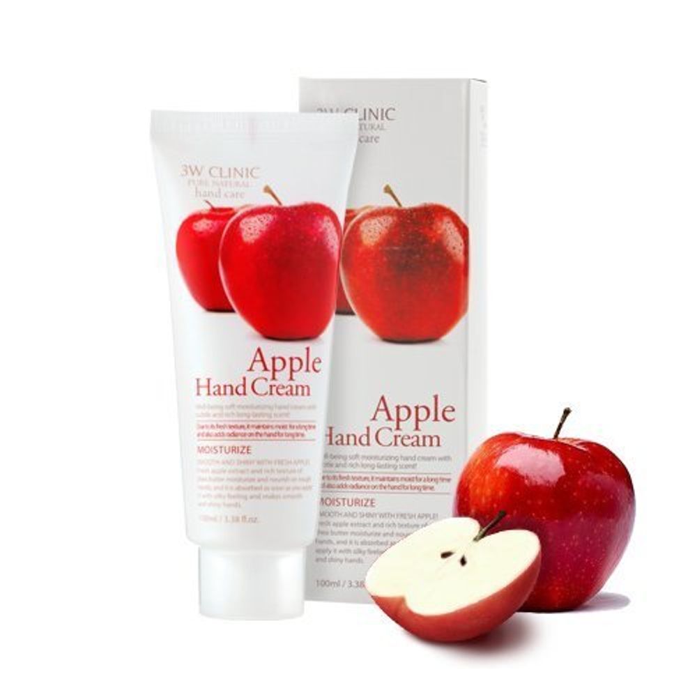 Крем для рук 3W Clinic Apple Hand Cream Яблоко 100 мл