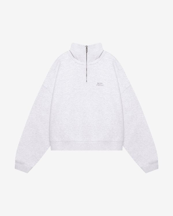 Толстовка Half-zip Logo de base 02 меланж - фото 1