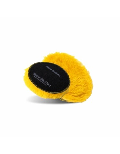 Shine Systems Yellow Wool Pad - полировальный круг из желтого меха, 130 мм