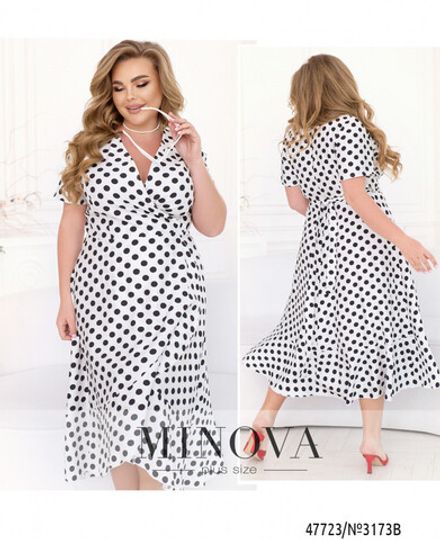 Платье 3173B-белый Minova Фото 1