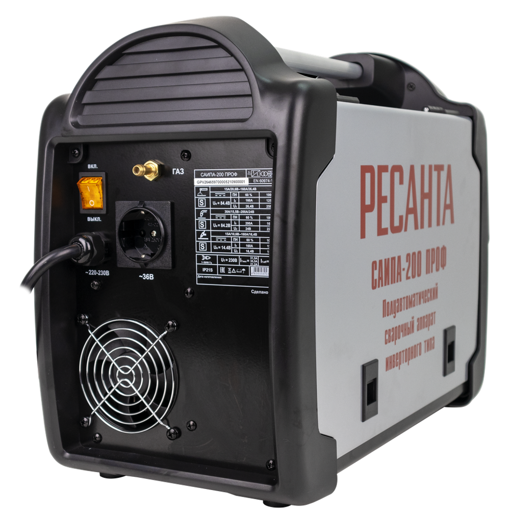 Сварочный полуавтомат Ресанта САИПА-200 ПРОФ (MIG/MAG)