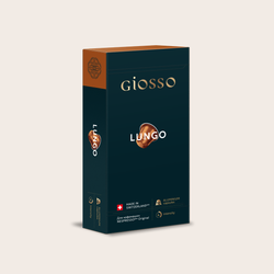 "LUNGO" GIOSSO Кофе натур-й жарен-й молотый в алюмин.капсул.(52г.*10 кол-во ед.в коробке)
