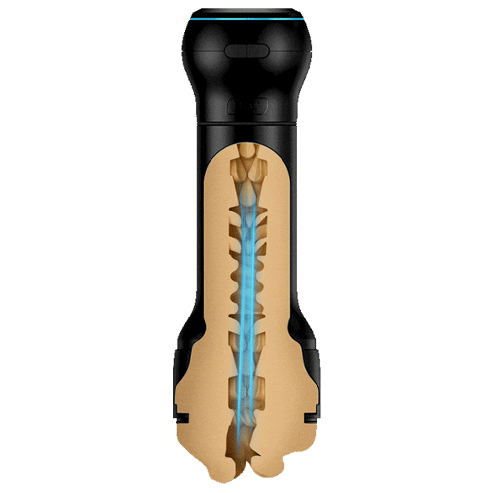 Мастурбатор + интерактивная насадка Kiiroo Interactive Feel Victoria Mouth + Power Blow