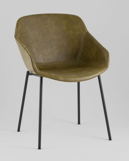 Стул Ashby экокожа зелёная