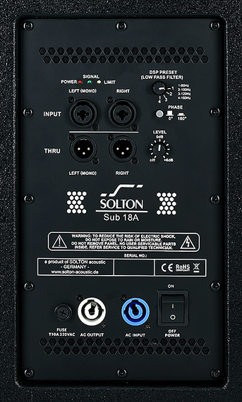 Solton aart Sub 18 A - активный сабвуфер; 18&quot; (100mm). 2400 Вт (пик)
