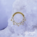 Кликер Ansel Crystal PVD Yellow 1.2мм