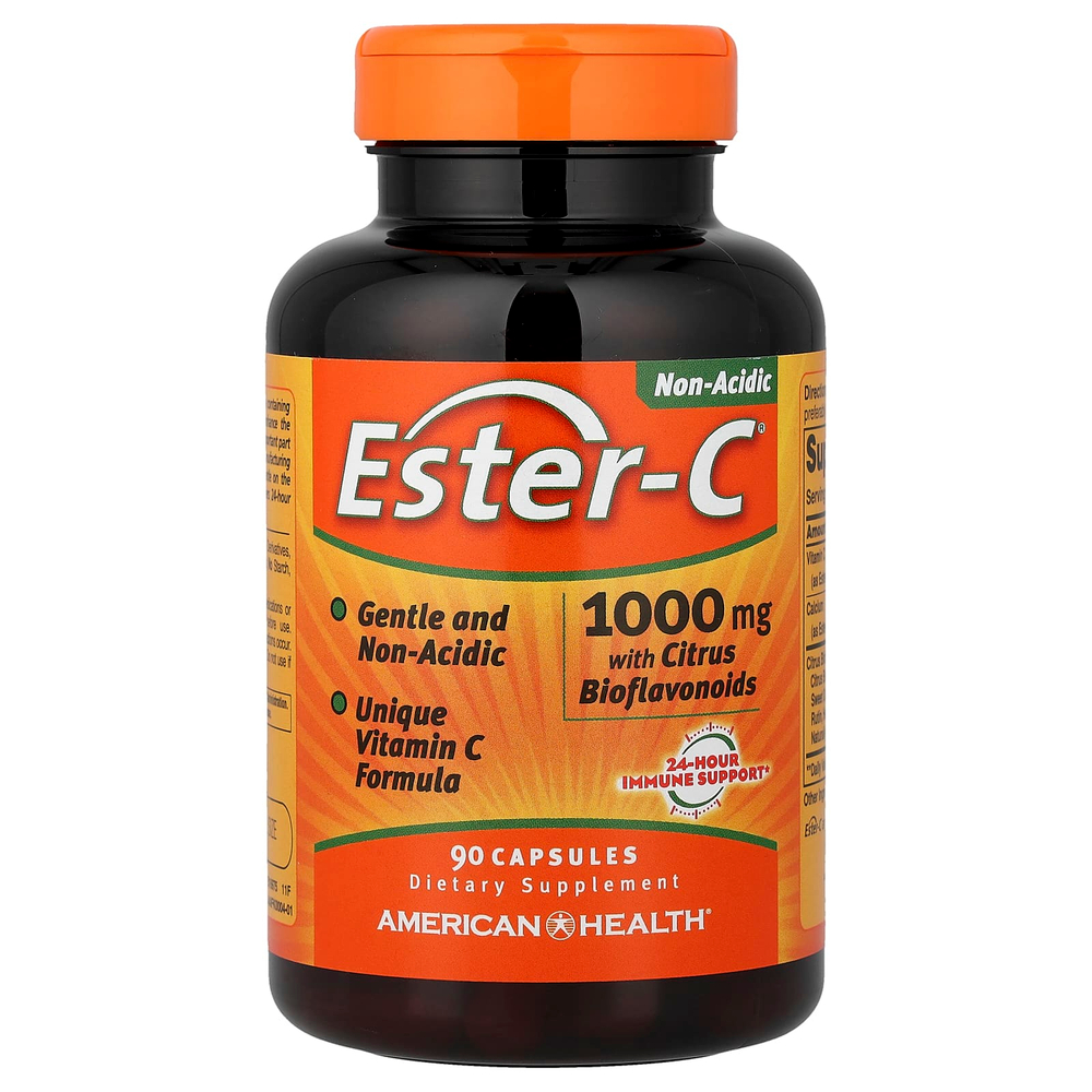 American Health, Ester-C® с цитрусовыми биофлавоноидами, 90 капсул