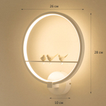 Настенный светодиодный светильник Астерия MMD-LED C070-1-14W 4000K белый