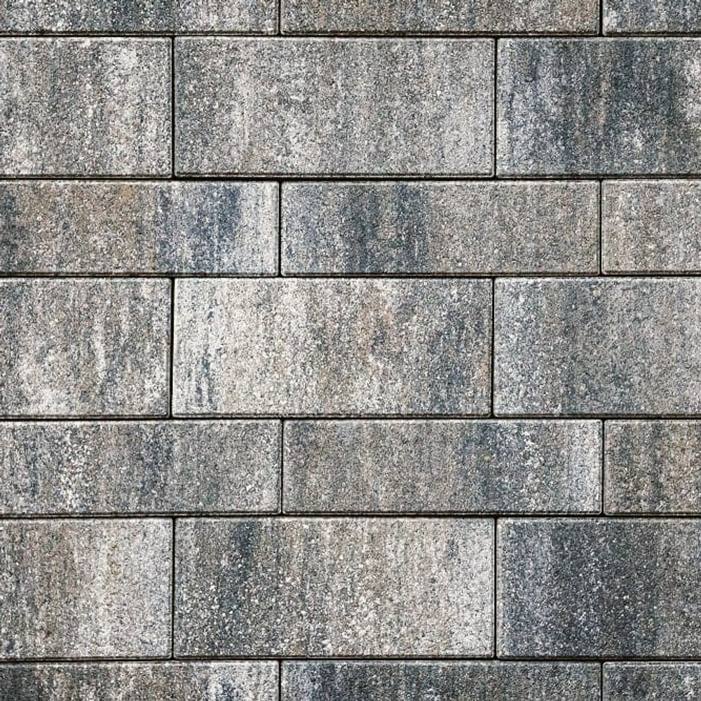 Тротуарная плитка ПАРКЕТ - Листопад гладкий Песчаник, комплект из 4 видов плит