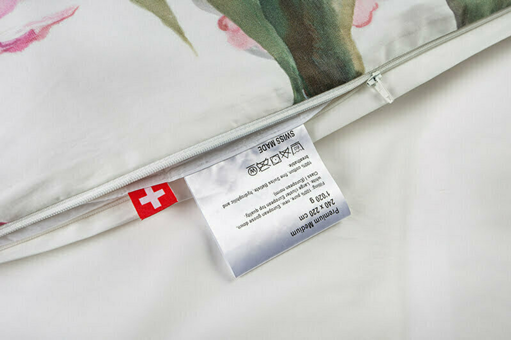 Постельное белье 2 спальное евро Decoflux Orchids Modern/White